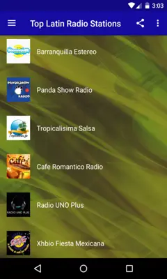 Top Latin Radio Stations android App screenshot 2