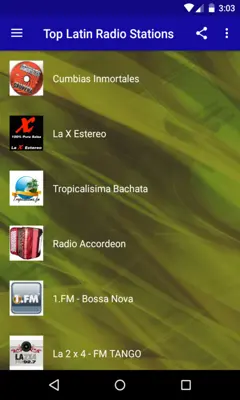 Top Latin Radio Stations android App screenshot 3